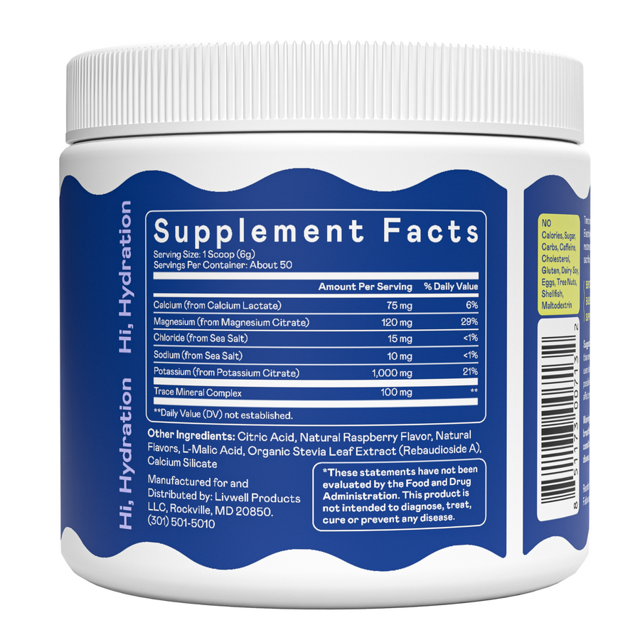 K1000 Electrolytes Powder Mix - Blue Raspberry