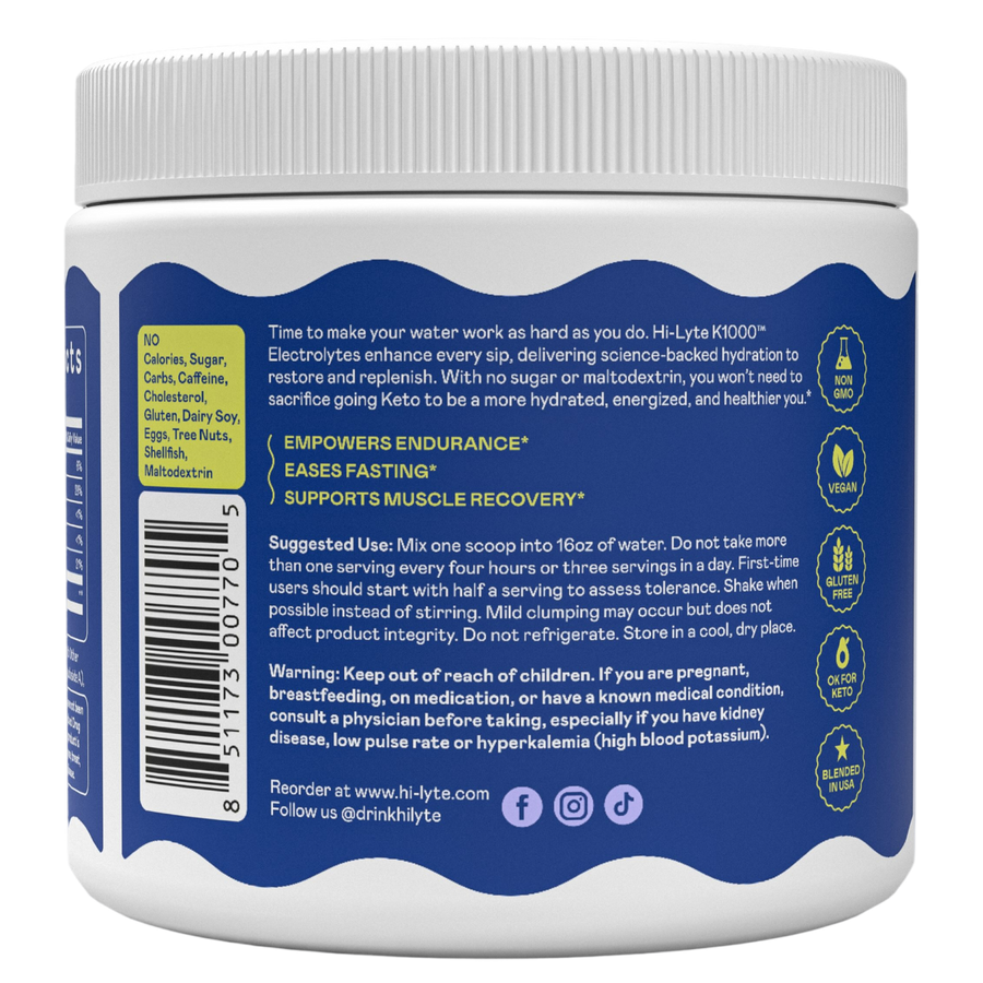 K1000 Electrolytes Powder Mix - Lemonade