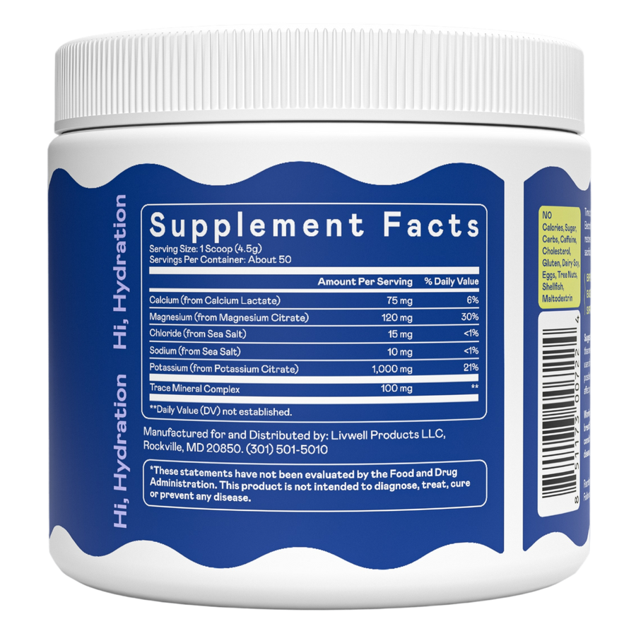K1000 Electrolytes Powder Mix - Unflavored