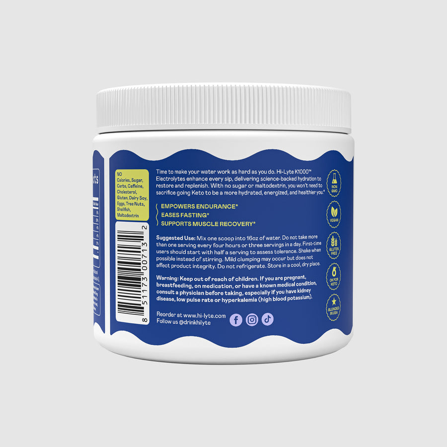 K1000 Electrolytes Powder Mix - Blue Raspberry