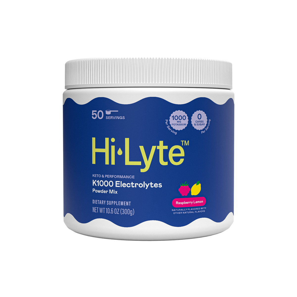 K1000 Electrolytes Powder Mix - Raspberry Lemon – Hi-Lyte