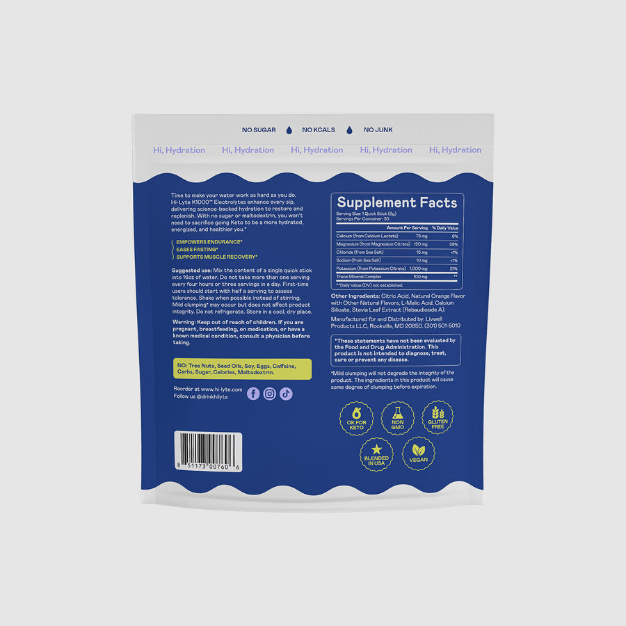 K1000 Electrolytes Quick Sticks