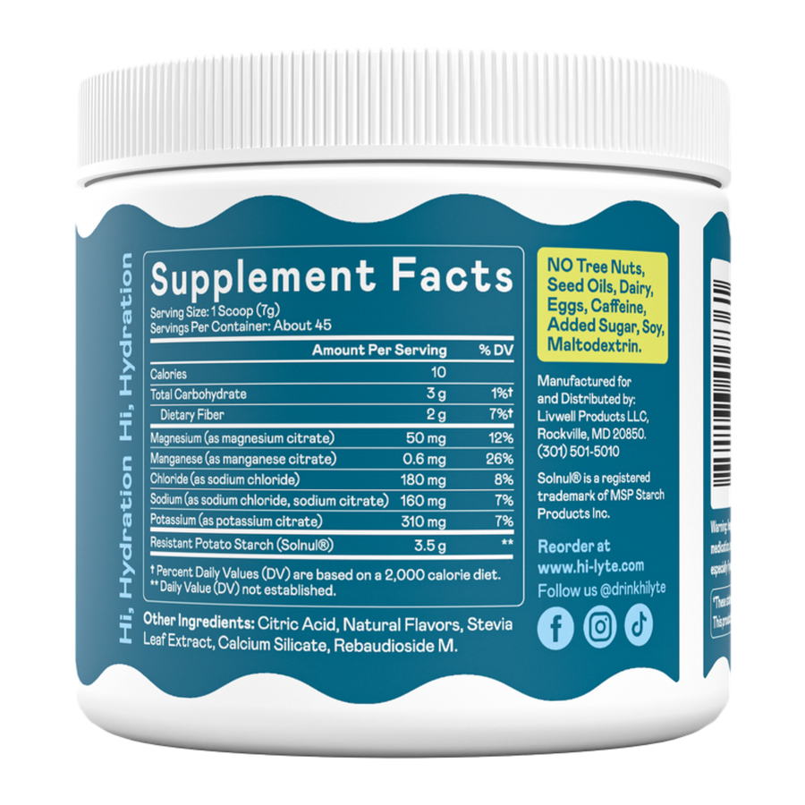 Electrolytes + Prebiotics Fiber Powder Mix