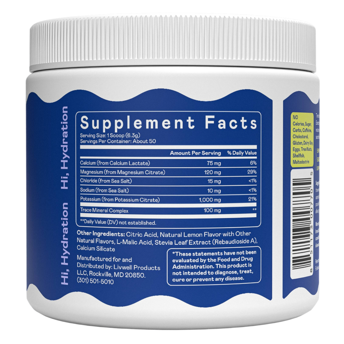 Keto Vitals Electrolyte Powder – Lemonade Flavor, Energy Drink Mix For Weight Management, Tub